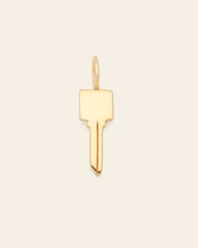 Modern Key Pendant - Gold Vermeil