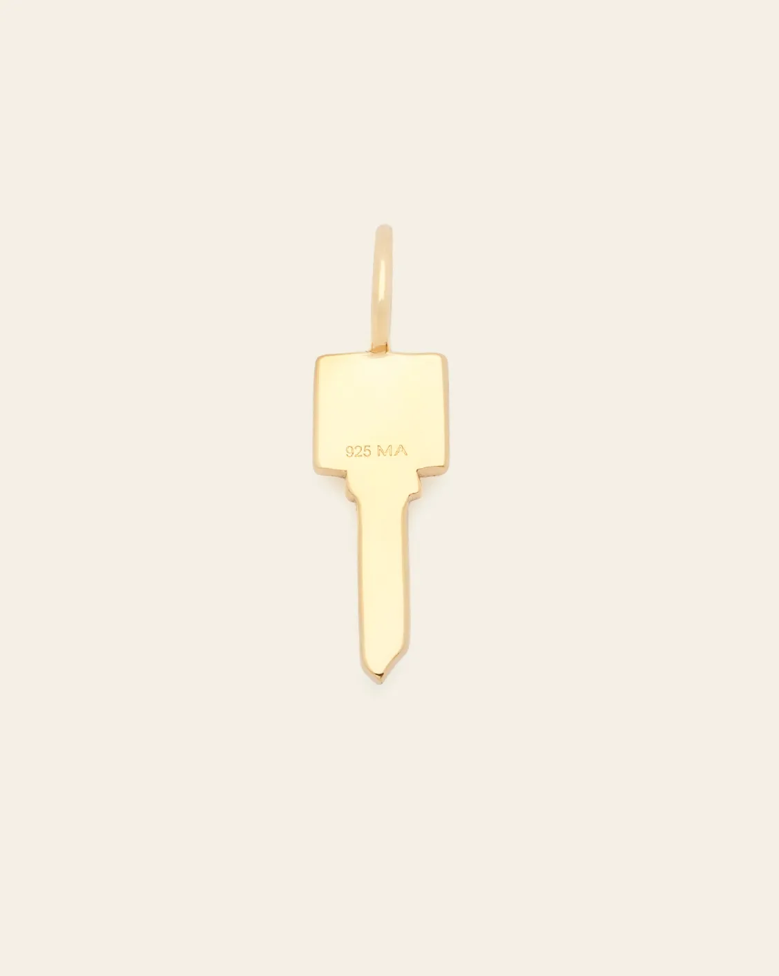 Modern Key Pendant - Gold Vermeil