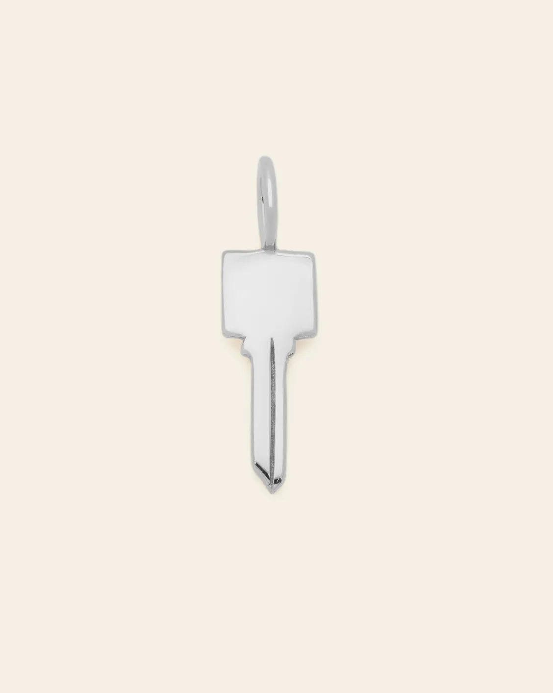 Modern Key Pendant - Sterling Silver