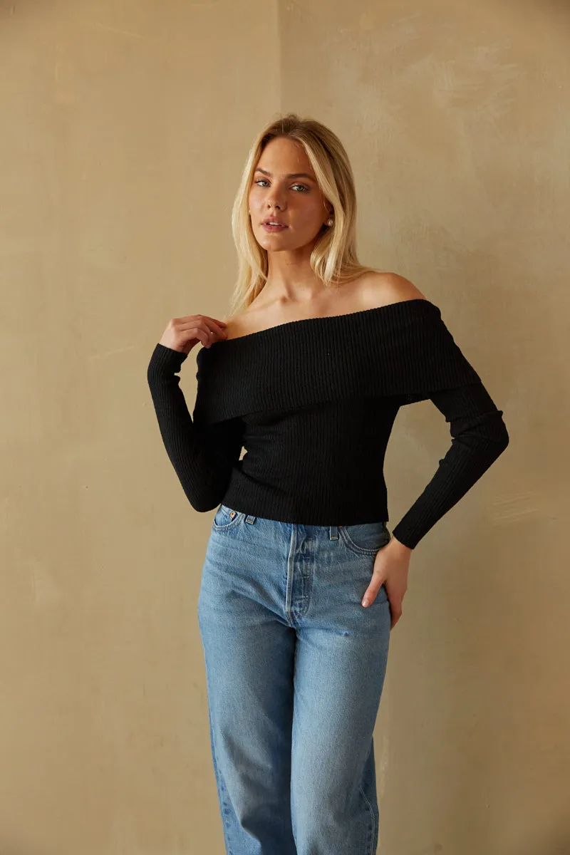 Nancy Off The Shoulder Knit Top