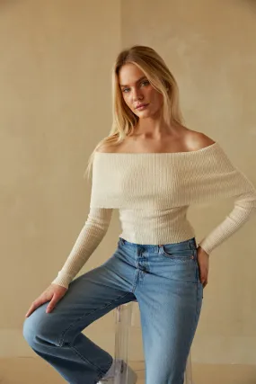 Nancy Off The Shoulder Knit Top