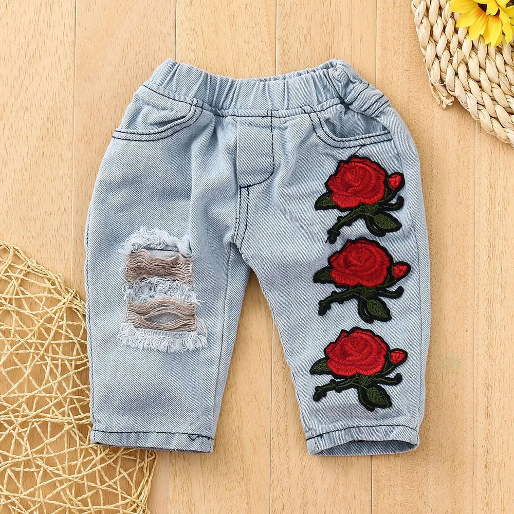 Newborn Infant Baby Girls Clothes Set Lace Flower Tops Shirt Pants Outfits Sets Winter