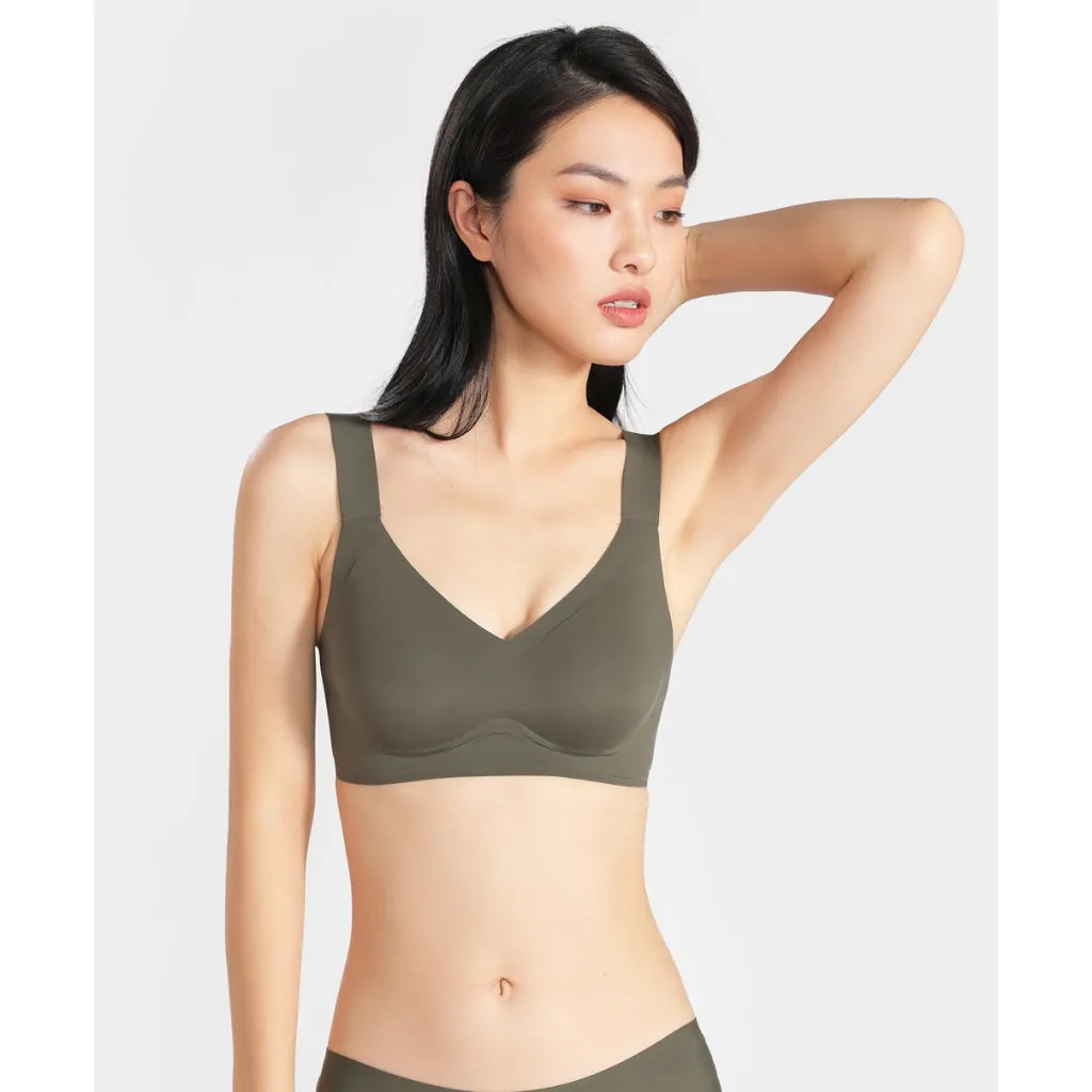 Next To Skin Seam Free Full Coverage V-Neck Bralette 209-2928B