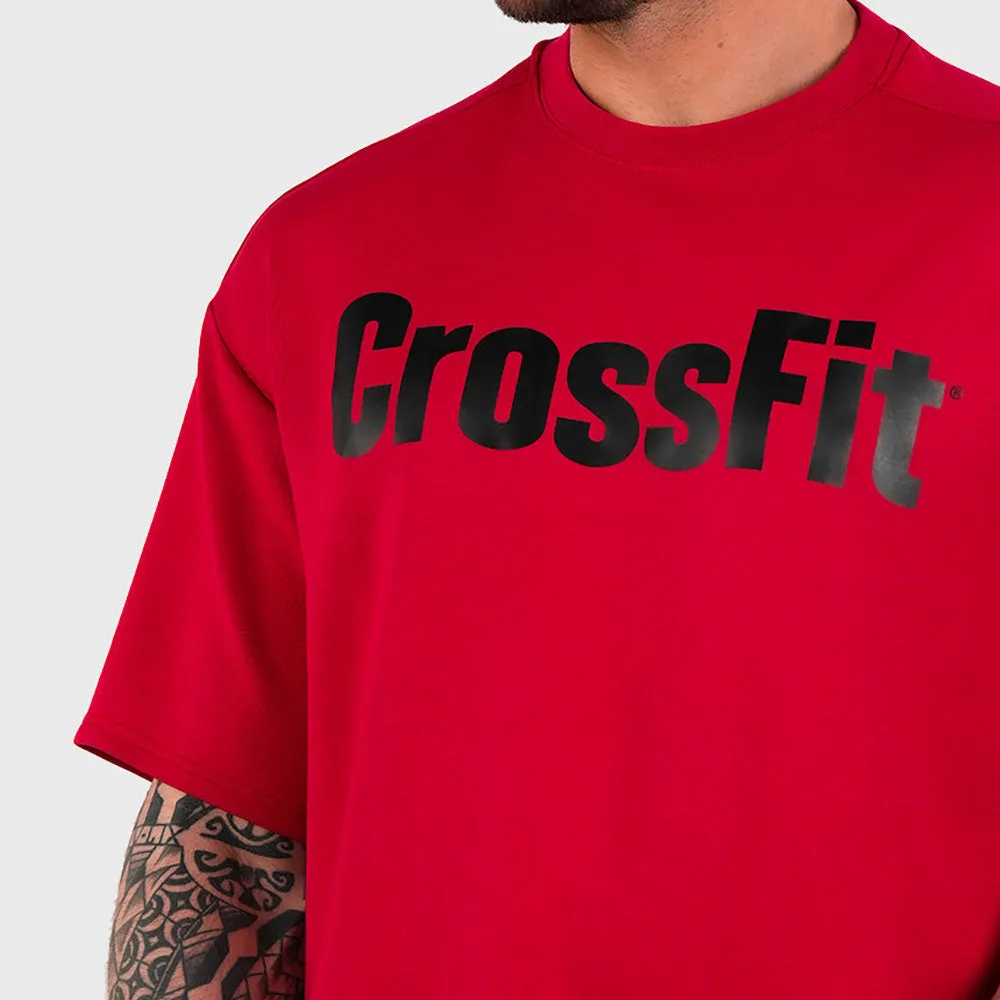 Northern Spirit - CROSSFIT® SMURF UNISEX OVERSIZED T-SHIRT - CARMINE