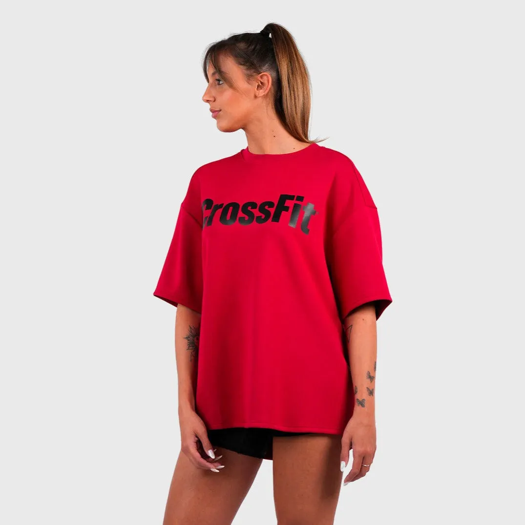 Northern Spirit - CROSSFIT® SMURF UNISEX OVERSIZED T-SHIRT - CARMINE