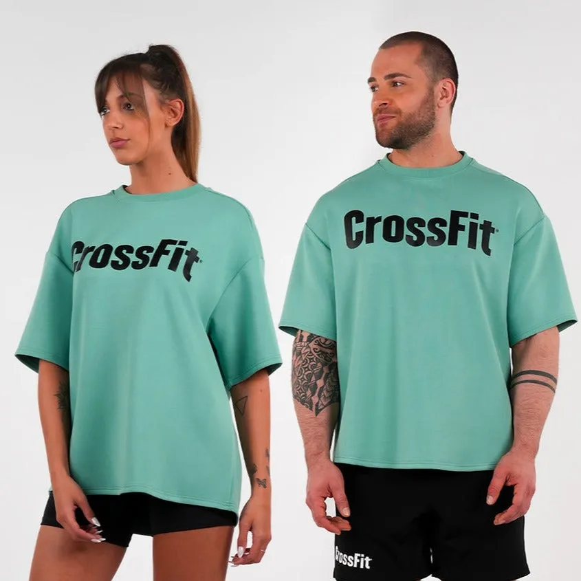 Northern Spirit - CROSSFIT® SMURF UNISEX OVERSIZED T-SHIRT - SHALE GREEN