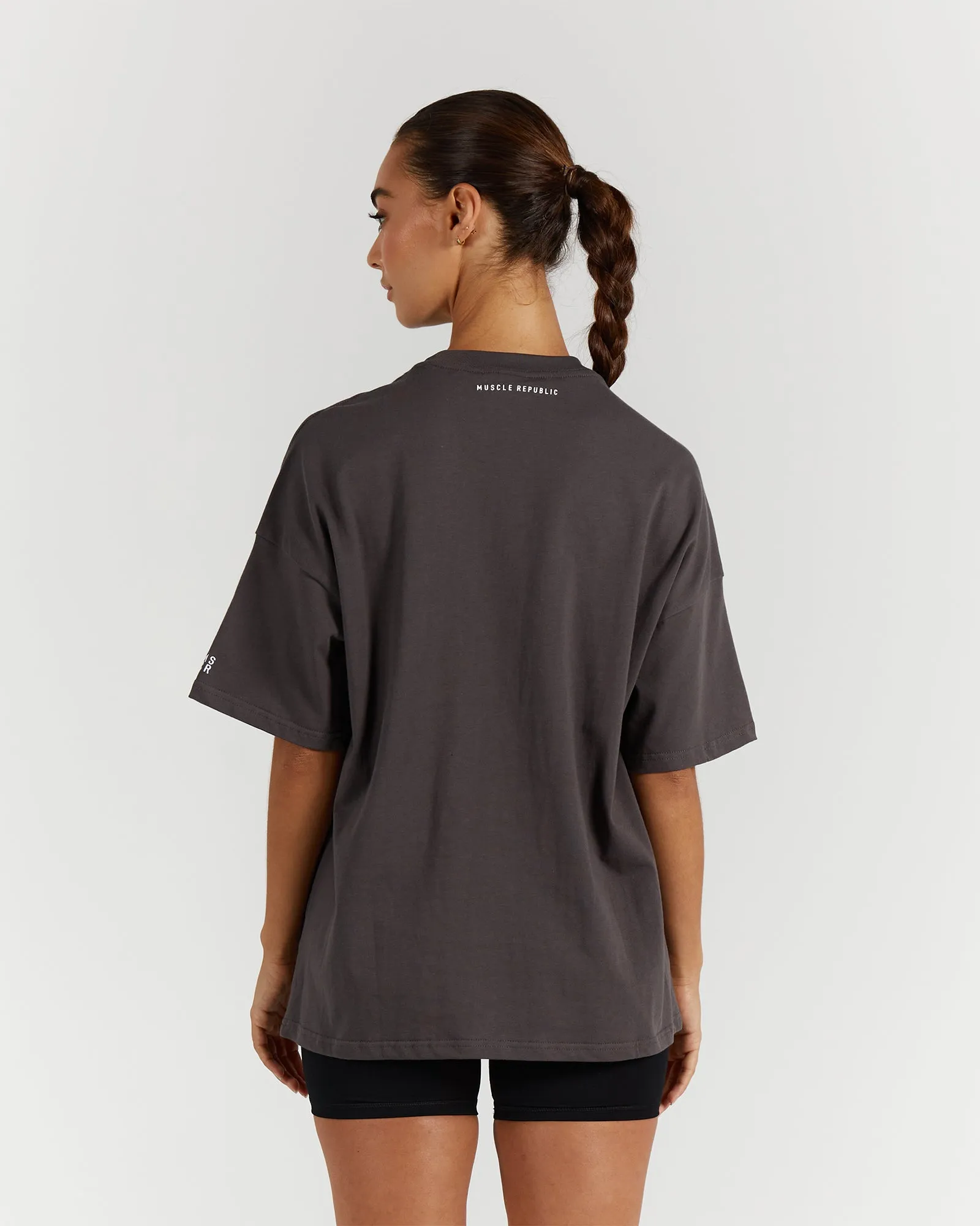 OVERSIZED TEE - CHARCOAL