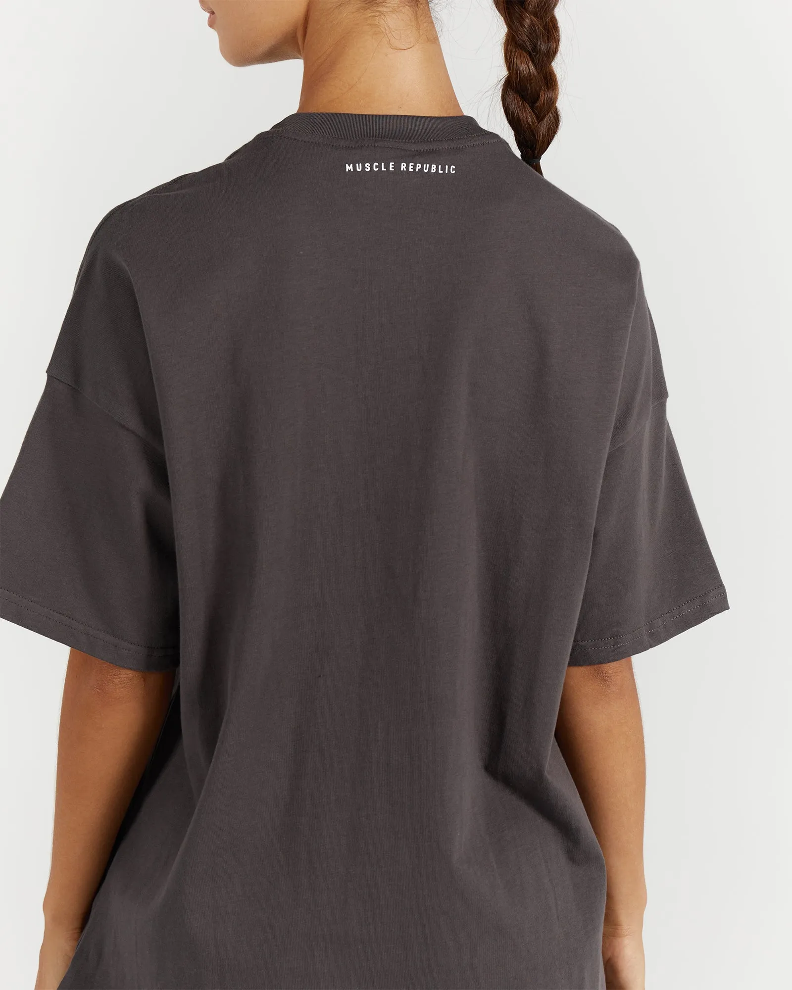 OVERSIZED TEE - CHARCOAL