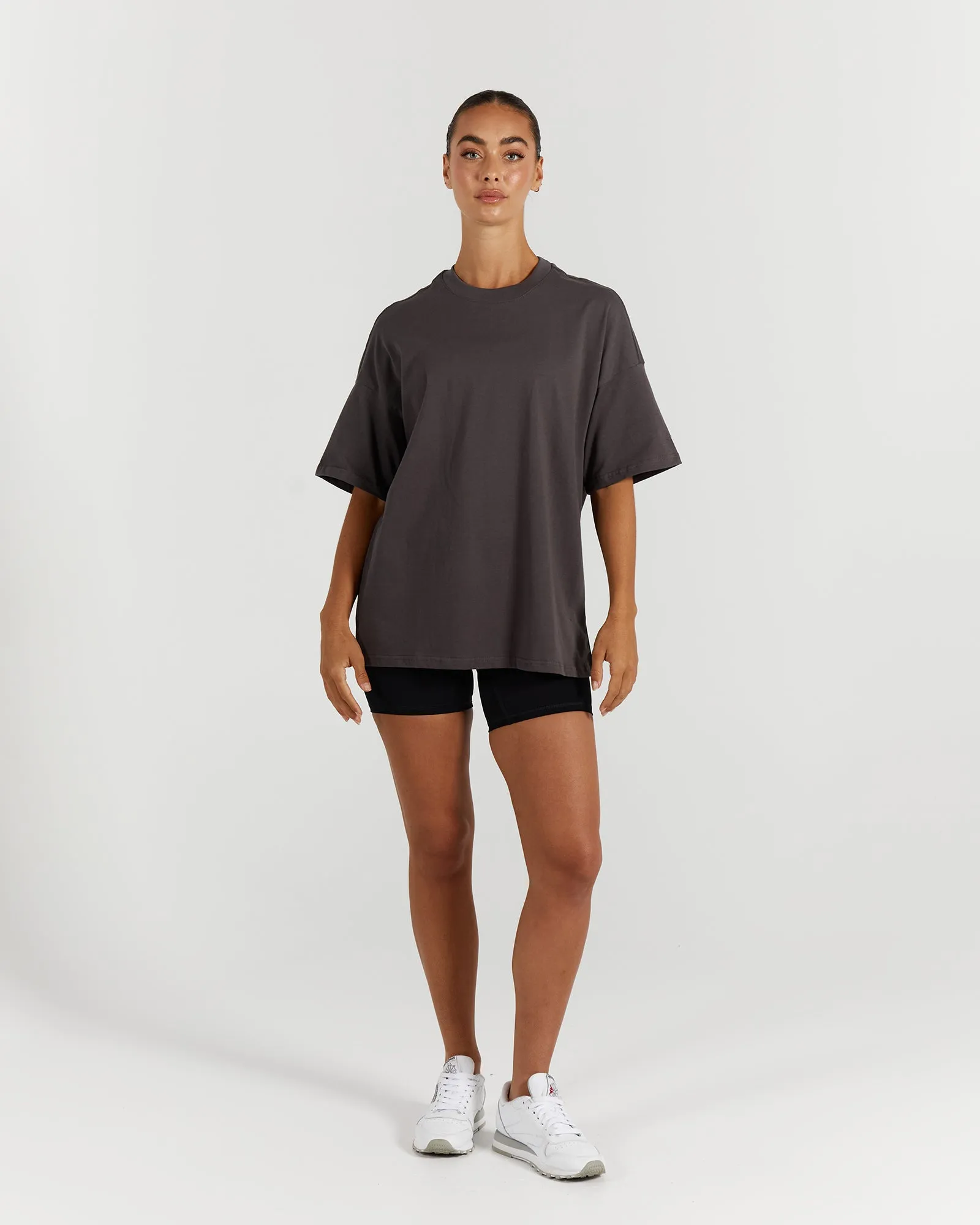 OVERSIZED TEE - CHARCOAL