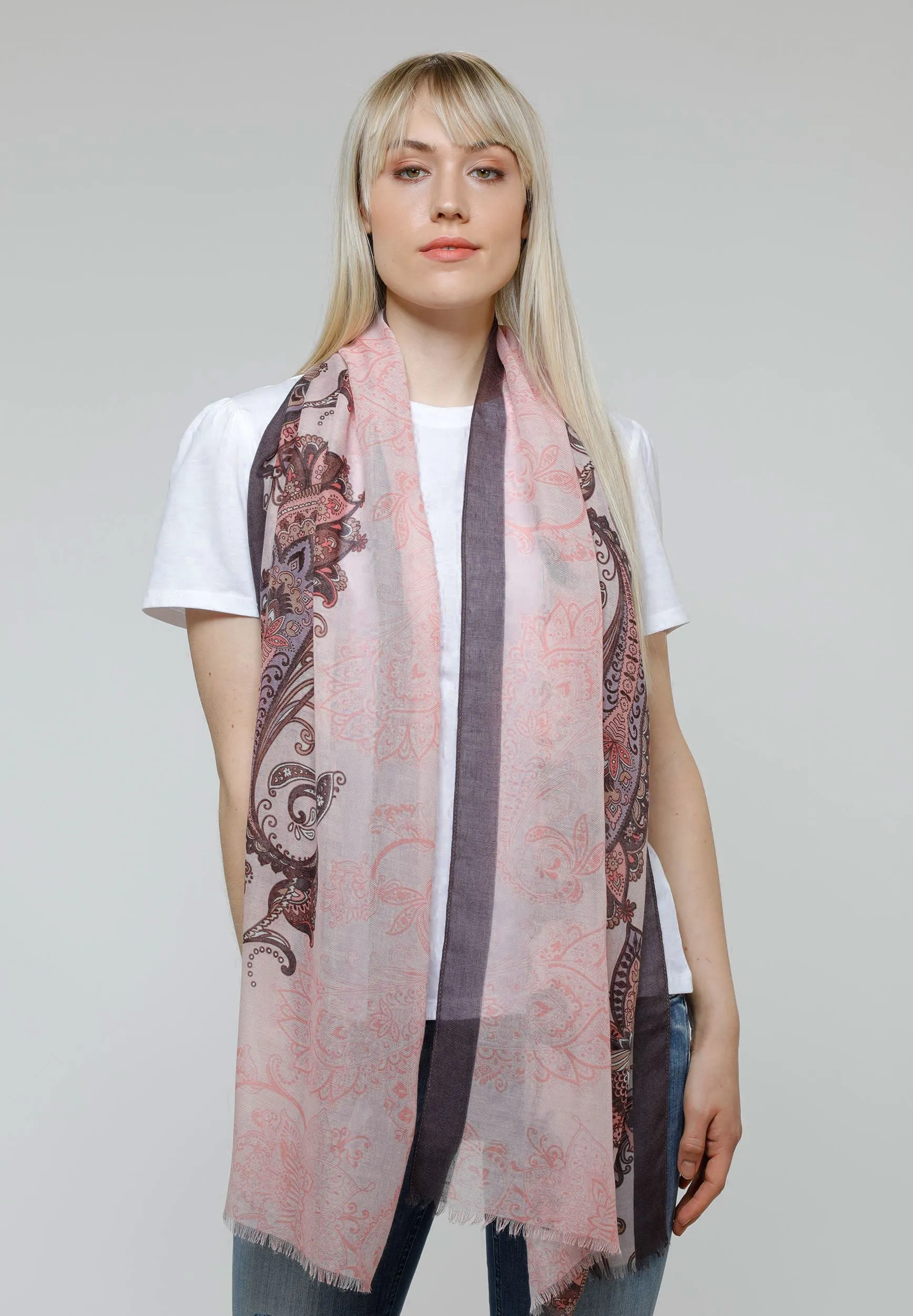 Paisley Polyester Print Scarf