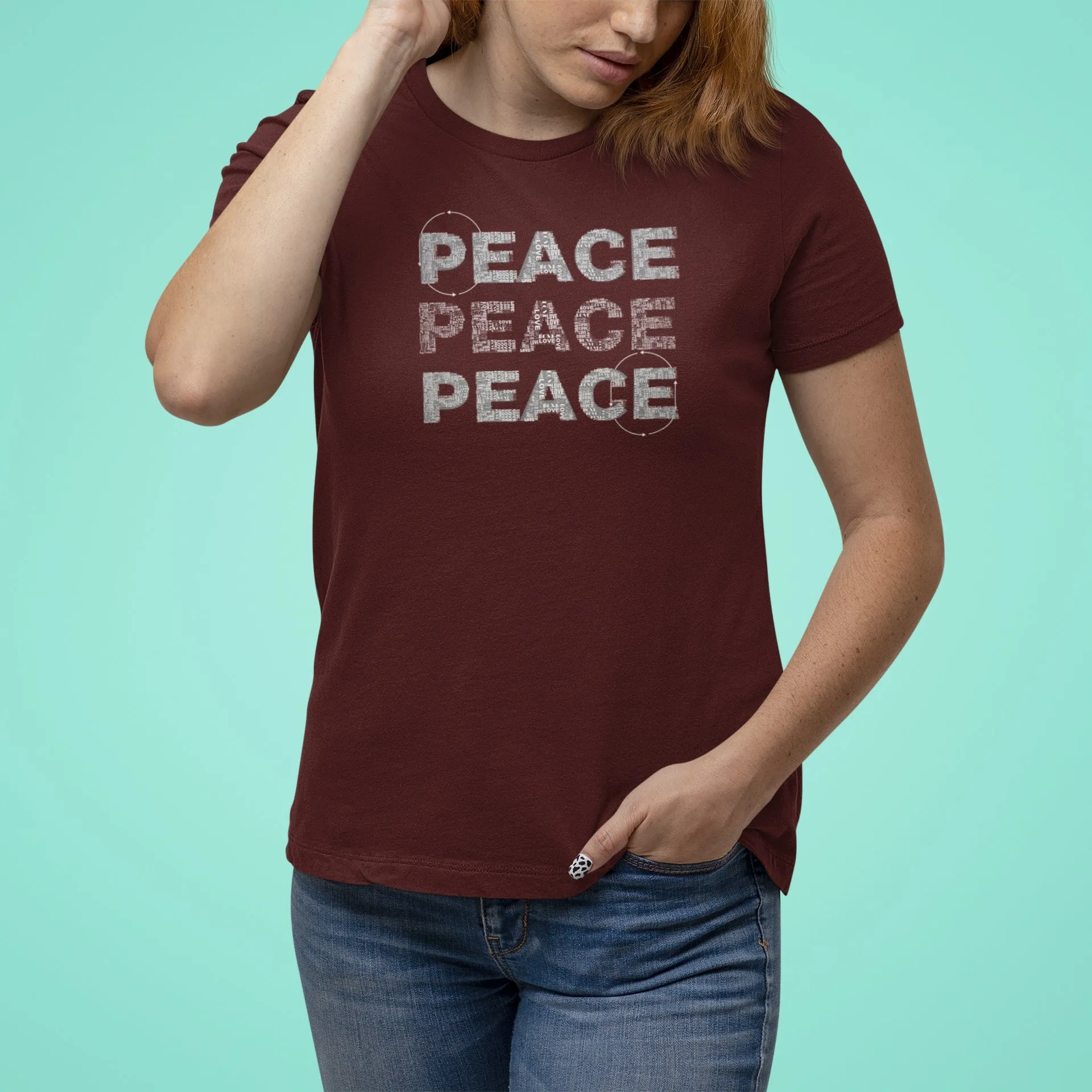 PEACE  PRINTED TSHIRT