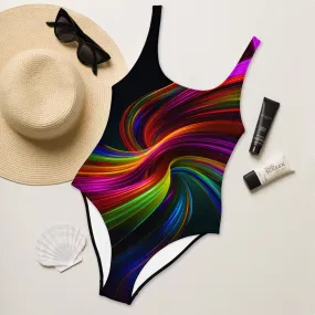 Rainbow Swirl One-Piece Swimsuit