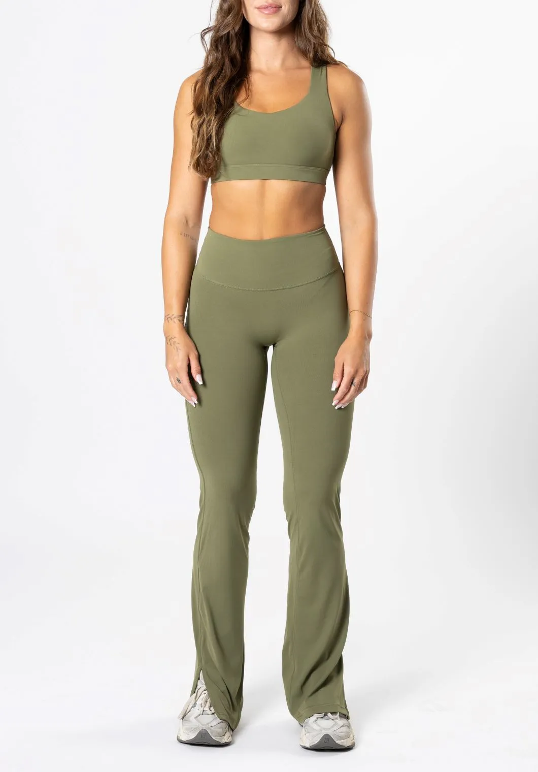 RecStretch Original Sculptseam™ Plus Flare Legging 34" Olive