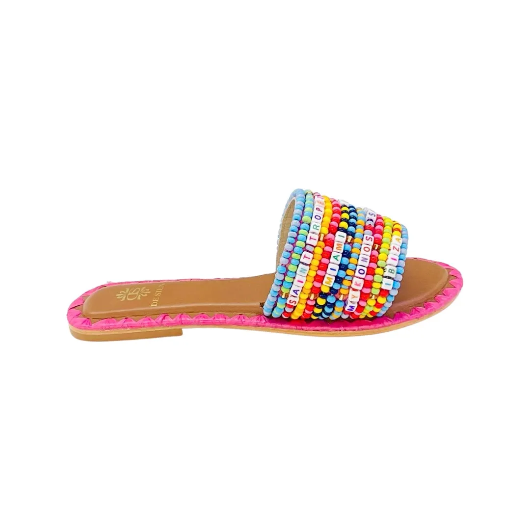 RESORT BEAD FLATS MULTICOLOR