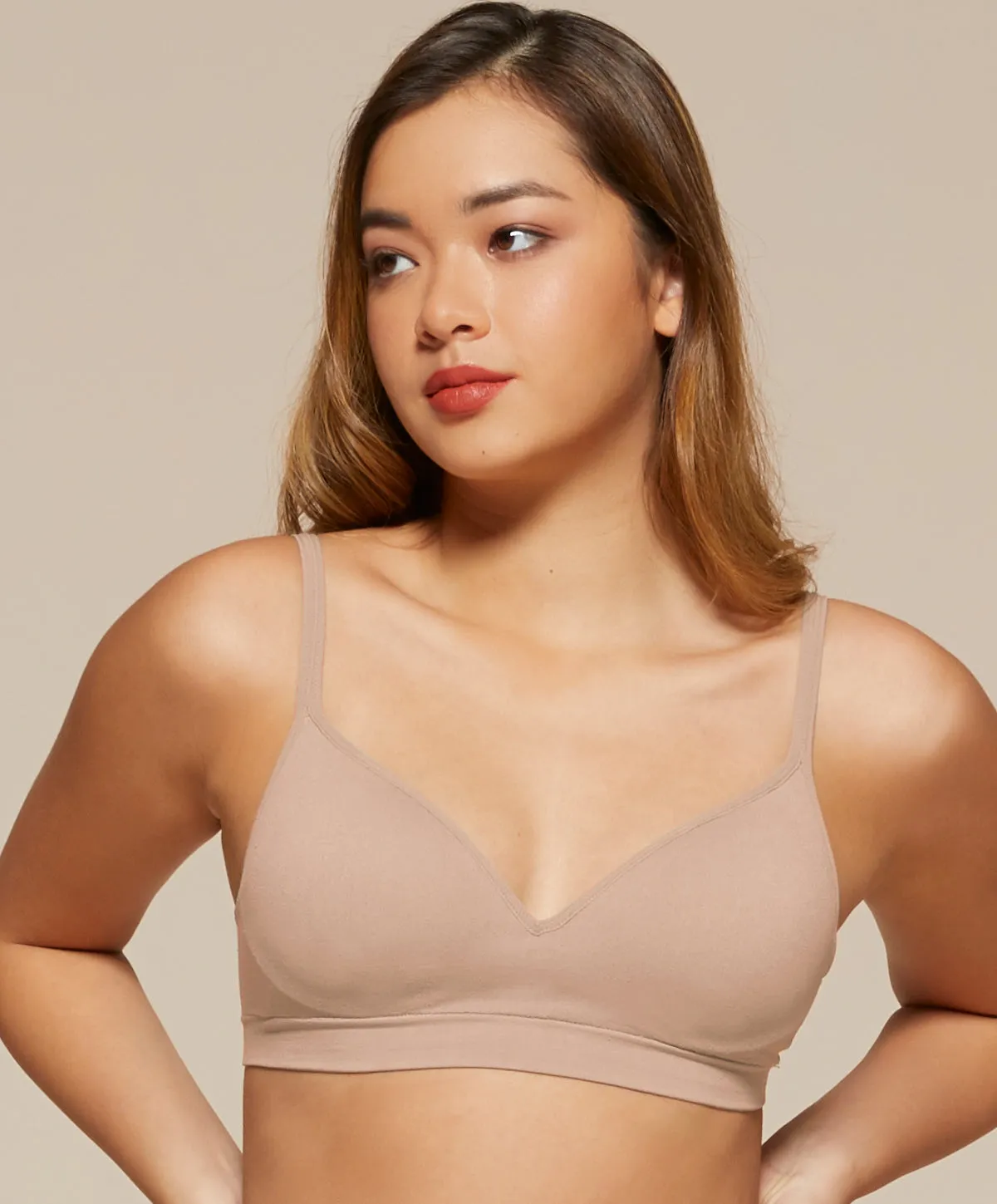 Seamless Knit Wireless Bra