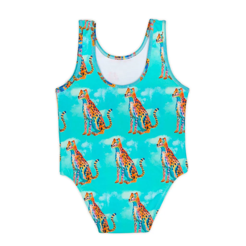 Shimmering Cheetah Girls Sleeveless Swimsuit