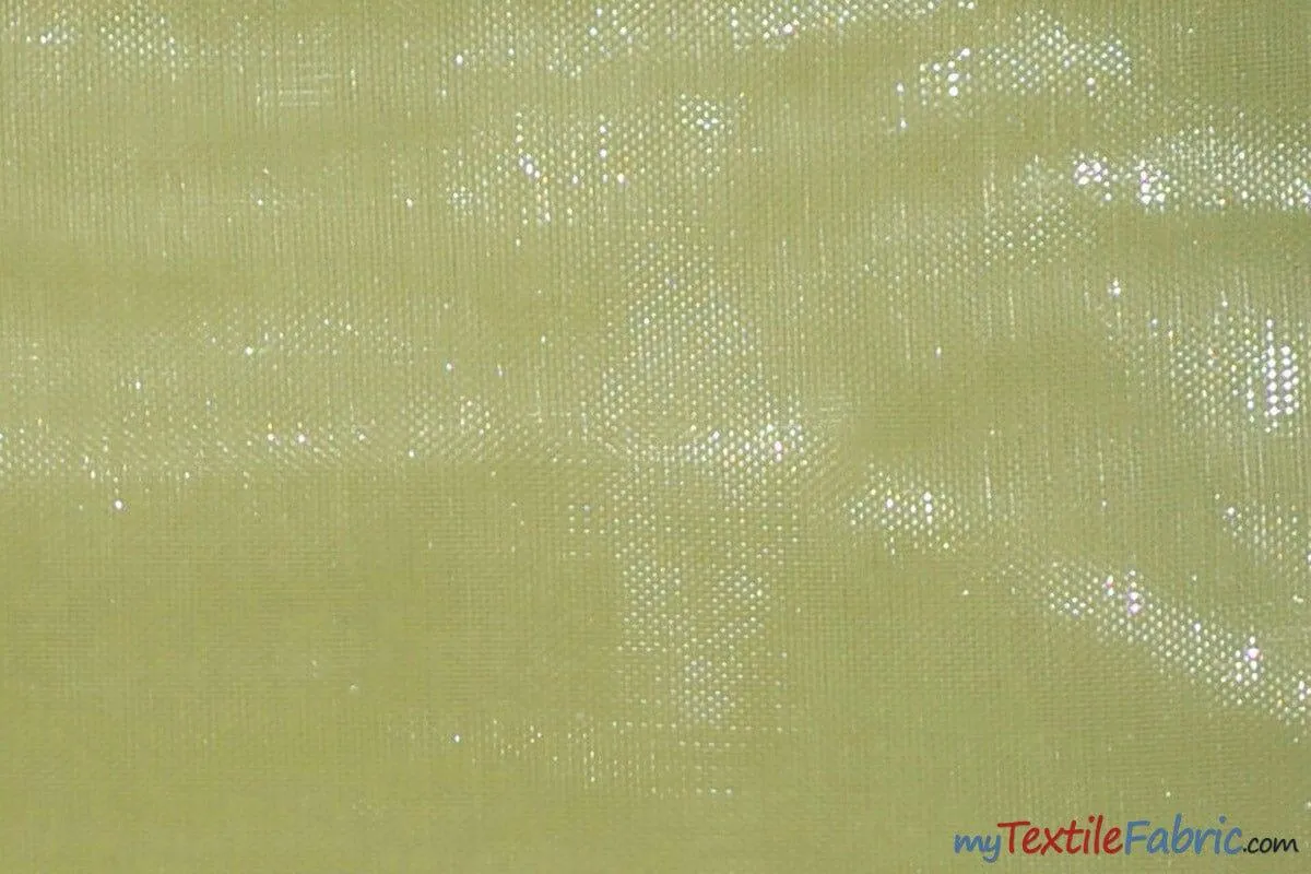 Soft and Smooth Mirror Organza Fabric - 60&#34; Wide - Sample Swatch - Multiple Colors