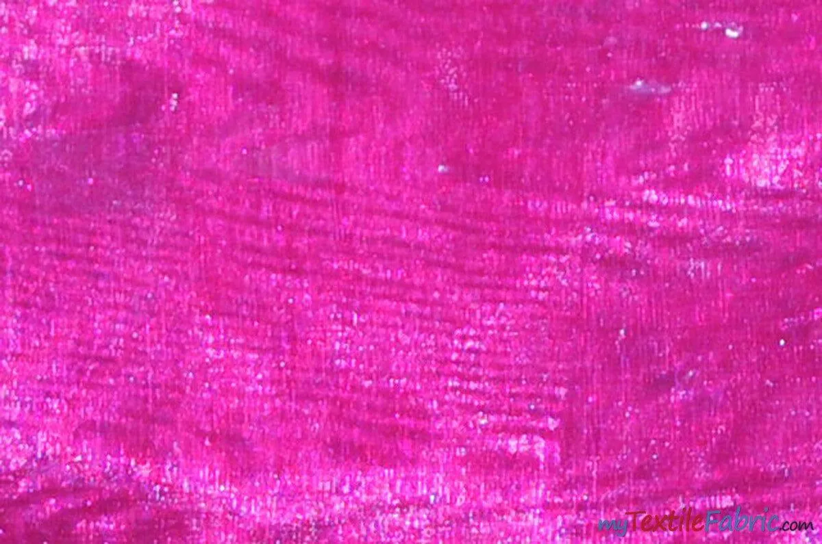 Soft and Smooth Mirror Organza Fabric - 60&#34; Wide - Sample Swatch - Multiple Colors