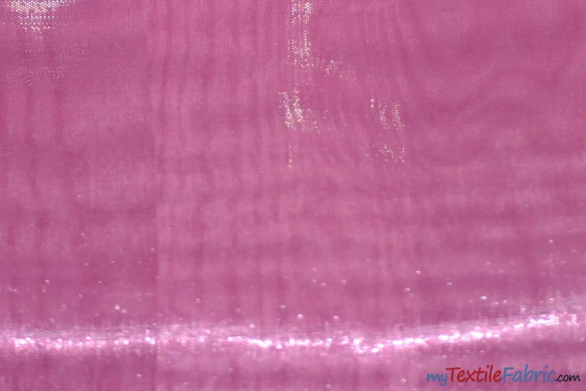 Soft and Smooth Mirror Organza Fabric - 60&#34; Wide - Sample Swatch - Multiple Colors