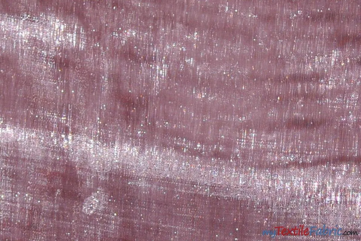 Soft and Smooth Mirror Organza Fabric - 60&#34; Wide - Sample Swatch - Multiple Colors