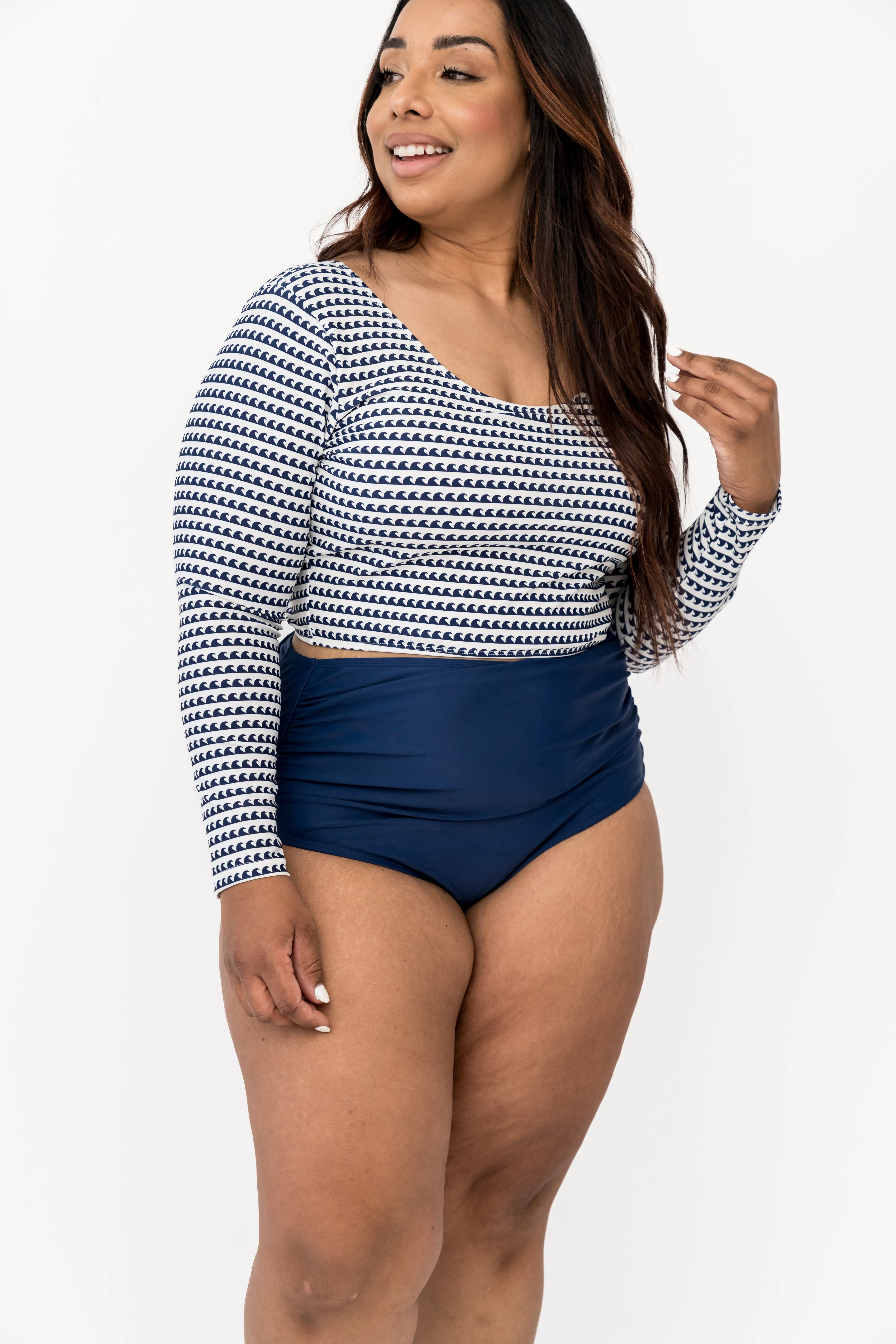 Surfer Top | Navy Wave