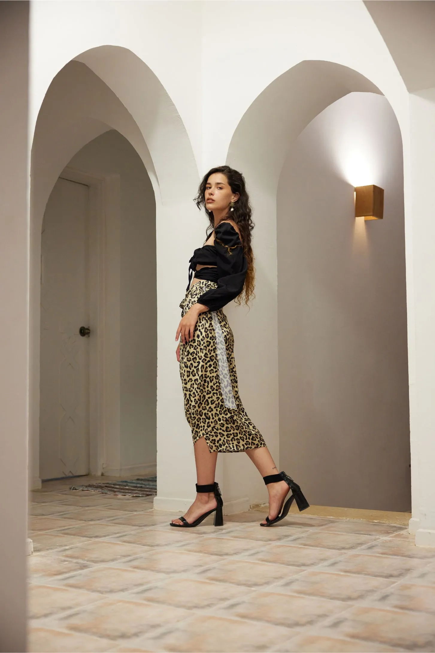 THE FOR EVER & EVER MULTI-WAY WRAP SKIRT - LEOPARD PRINT