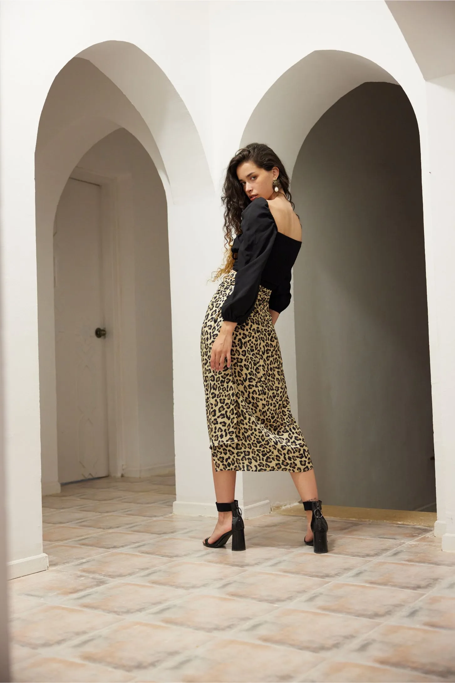 THE FOR EVER & EVER MULTI-WAY WRAP SKIRT - LEOPARD PRINT