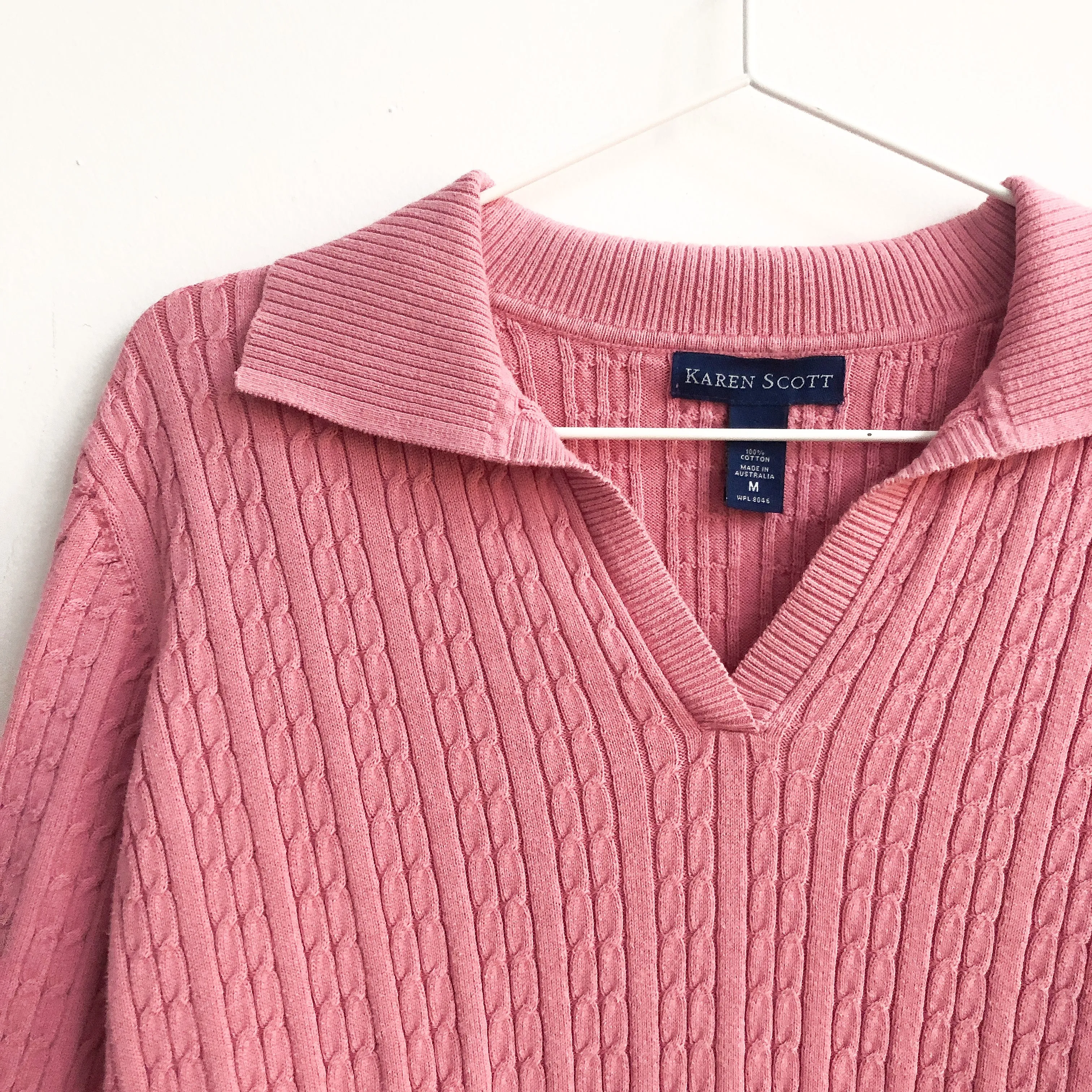 Think Pink Collared Sweater