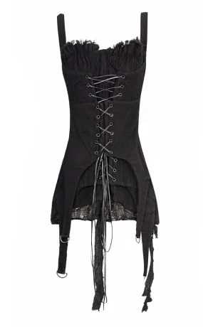 Triple Ruffle Corset Dress