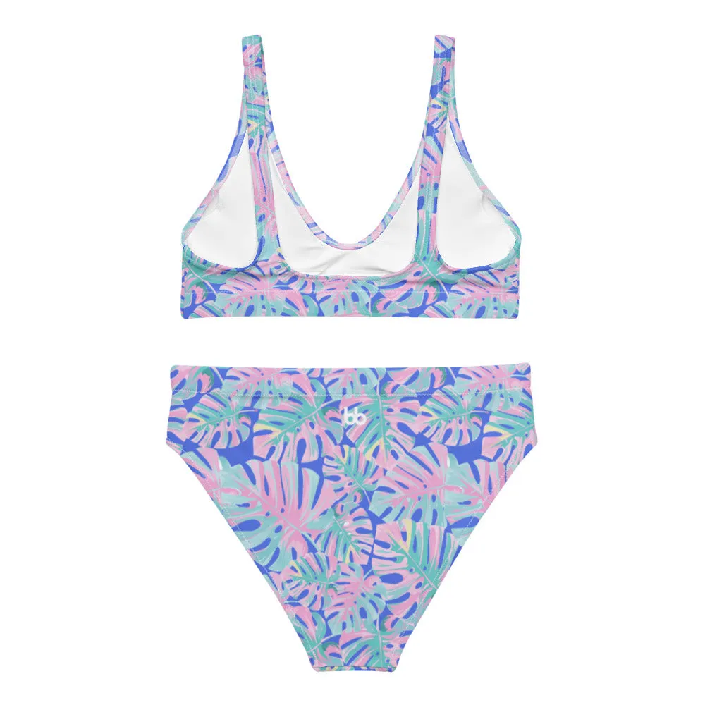 Tropical Days Recycled High-Waisted Bikini