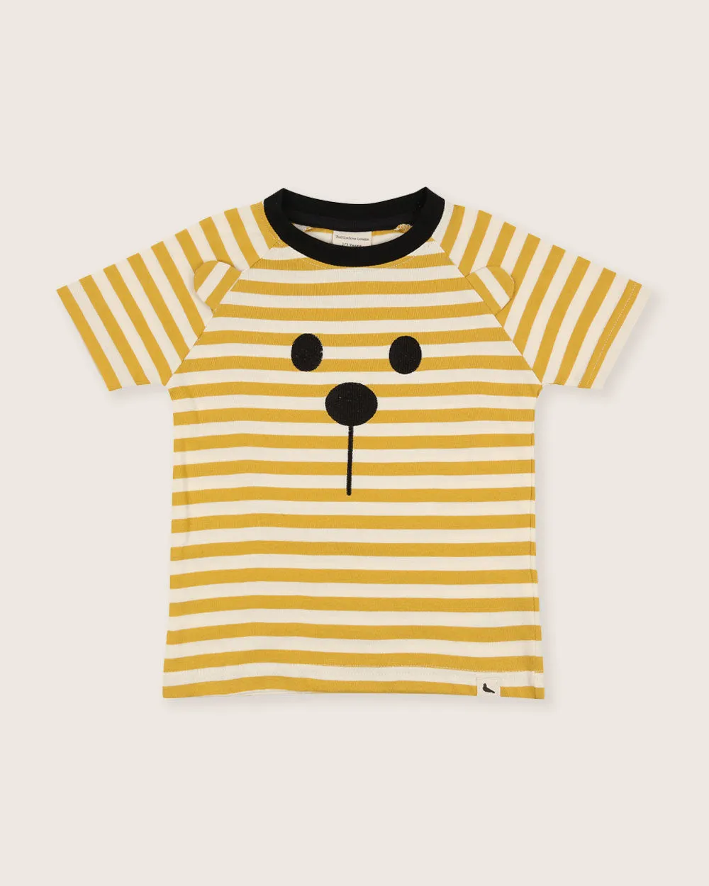 Wide Stripe Mustard Character T-Shirt