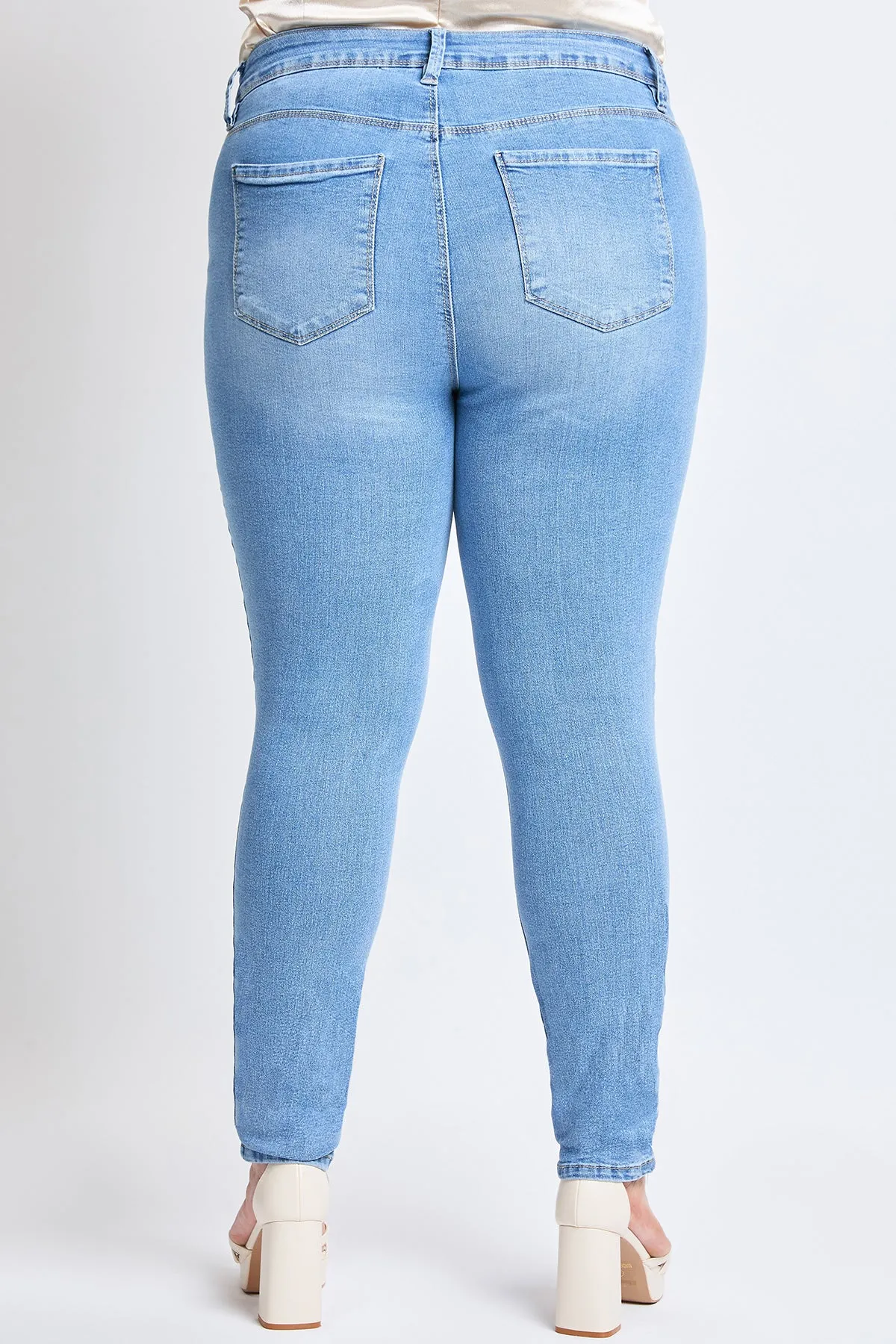 Women's Plus Essential Sustainable Distressed Skinny Jeans